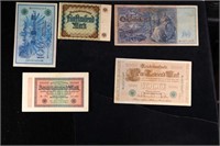 Group of 10 Early 1900's WWI German Hyperinflation