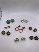 CLIP ON EARRING LOT OF 8