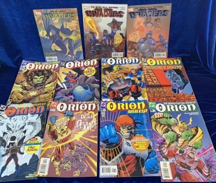 Lot of 11 Comic Books The New Invaders & Orion