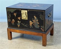 Drexel Chinese Paint Decorated Chest on Frame