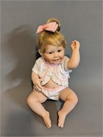 Ashton Drake Porcelain Doll- "Cute as a Button"