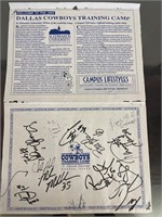 1993 Dallas Cowboys Training Camp Autographs