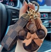 3 PIECES COMFYART MOUSE TASSEL KEYCHAIN KEYRING