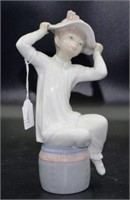 Lladro Girl with New Hat Figure
