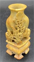 Carved Asian Soapstone Vase
