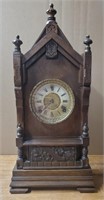 Antique Sessions Clock w/Pendulum & Key
