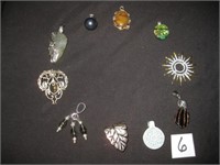 Lot of (10) Pendants (Unmarked for Possible Silv)