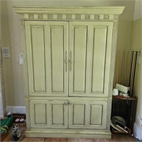 Furniture Source Int. Distressed Armoire Cabinet