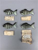 4 Sletten Fish Decoys