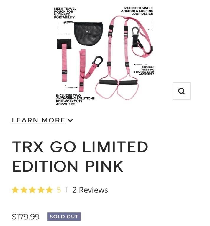 TRX GO LIMITED EDITION PINK - Suspension Trainer