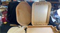 Wood blanks serving trays
