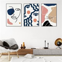 Blue Abstract Wall Art (20X28X3) for Room
