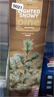 INDOOR BATTERY OPERATED LIGHTED SNOWY PINE 20