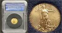 2009 US $5 Gold Eagle 1/10oz Fine Gold in Slab