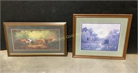 (2) Framed Horse Pictures