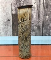 Denman Island tall ceramic vase