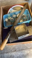 Box of screws and other items