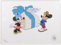 Disney Ltd Ed Animation Cel, Mickey and Minnie