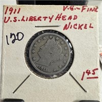 1911 LIBERTY HEAD V NICKEL
