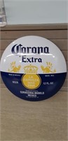 Adv. modern metal button for Coronna Beer 17"