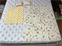 Handmade Baby Quilts & Pillows #111 (2) Yellow/
