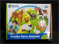 Learning resources jumbo Farm animals 7 pieces