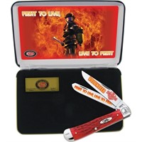 Case XX Volunteer Firefighter Red Bone Trapper