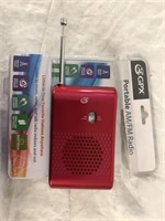 New GOX Portable AM/FM Radio