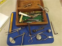 Small Tool Lot in Vintage Cigar Box