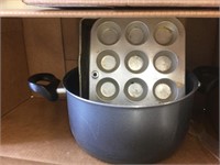 Muffin tin & misc pot and pans