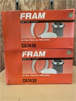 Two Fram CA7438 Air Filters.