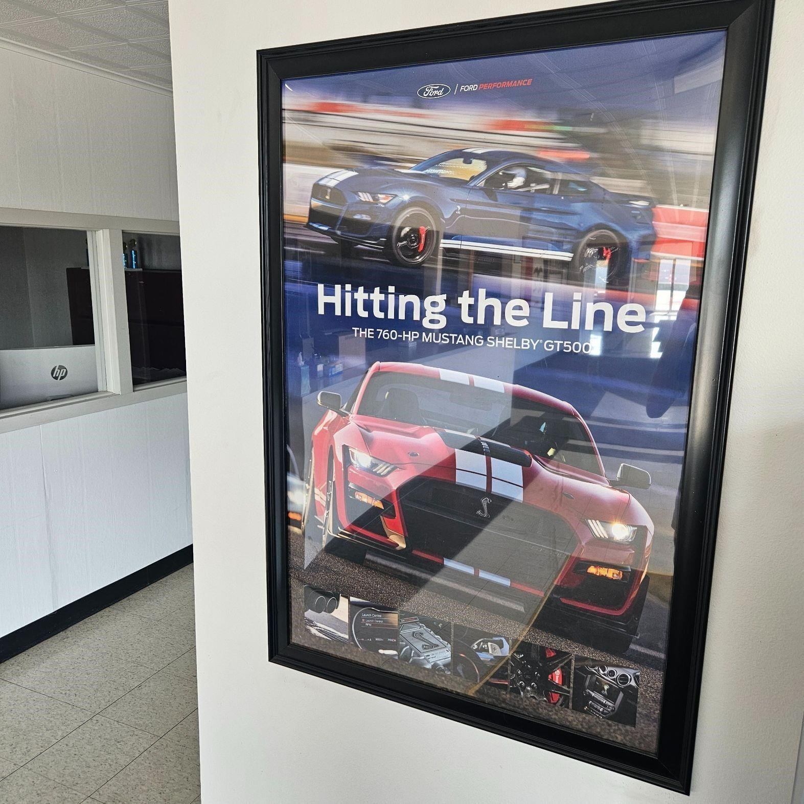 Mustang GT500 wall poster
