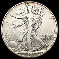 1938-D Walking Liberty Half Dollar CLOSELY