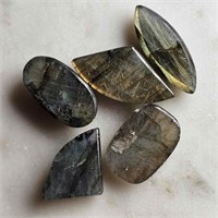 53.50 Ct Cabochon Labradorite Gemstones Lot of 5 P