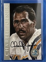 CHARLIE JOINER AUTOGRAPHED HALL OF FAME SIGNATURE