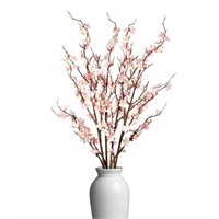 4Pcs Cherry Blossom Branches Artificial Flowers