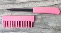Pink Comb w/Hidden Knife!  Very Useful!
