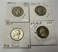 Four Silver Quarters