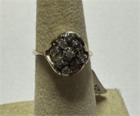 Stamped/Tested 14k Gold Diamond Bespoke Ring