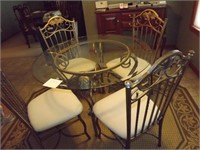 Glass Top Table & Four Chairs