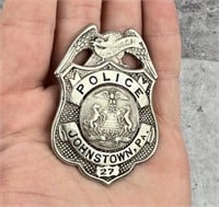 Antique Johnstown Pennsylvania Police Badge