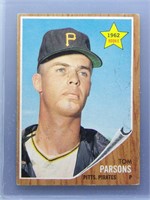 1962 Topps Tom Parsons Rookie