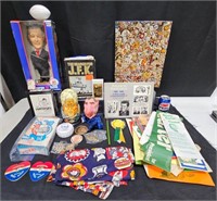 Political Memorabilia Collection - JFK, Goldwater+