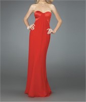Red La Femme Dress 14588 Sz 0