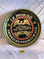 Rare Vintage Genesee 12 Horse Ale 1986 Beer Tray
