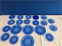 Hazlel Atlas Royal Lace Blue Plates