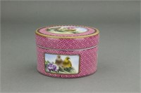 Chinese Famille Rose Porcelain Cosmetic Box QL Mk
