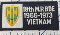 USA made iron-on military patch