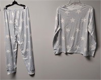 Women's XL 2pc Pajama Set - Stars