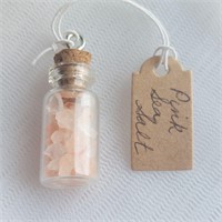 Miniature Bottle of Pink Sea Salt